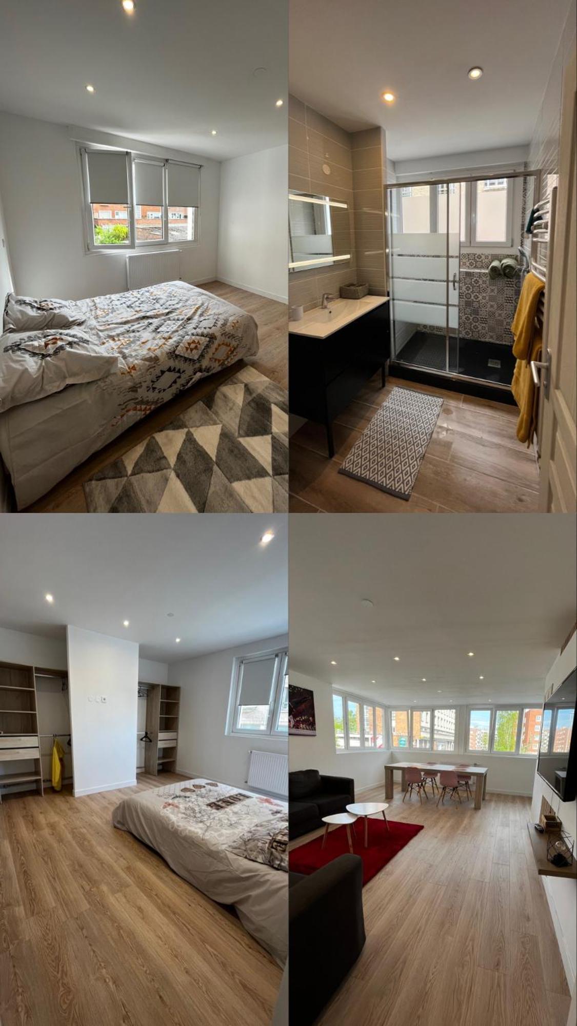 Grande Chambre Dans Loft A Deux Pas De La Plage Dunkirk Kültér fotó